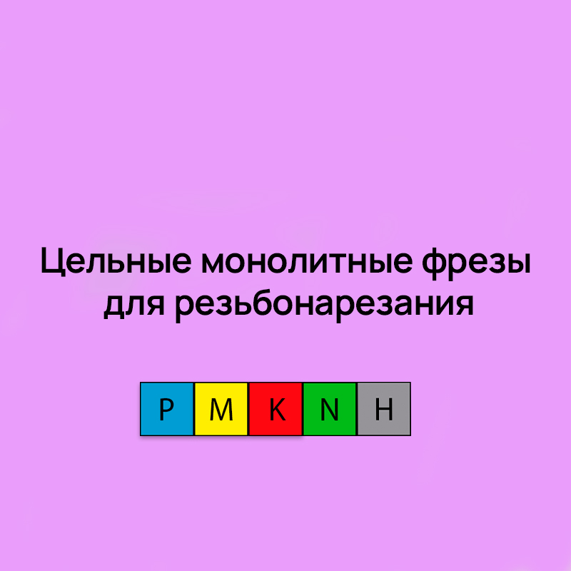 Цельные монолитные фрезы для резьбонарезания